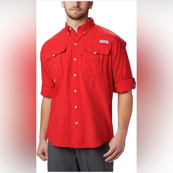 New out door red shirt. Sun protection. - Picture 3 of 7